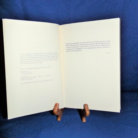 Stately Homicide by S. T. Haymon (1984, Hardcover Book) Mystery - Picture 4 of 4